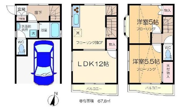 Ｒａｎａ新小岩の物件間取画像